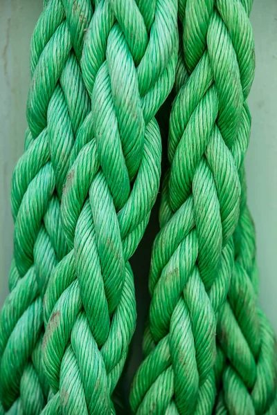 Nahaufnahme Eines Grünen Seils — Stockfoto