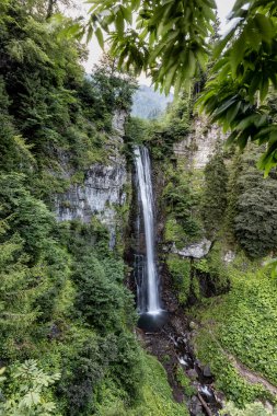 Küçük bir şelalenin güzel manzarası