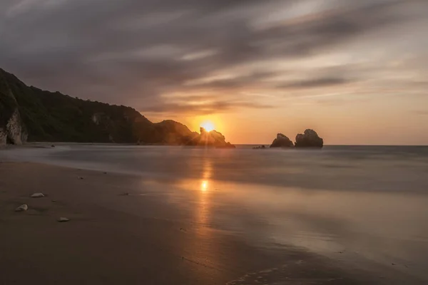 Beautiful Sunset Rocky Coast — Foto de Stock