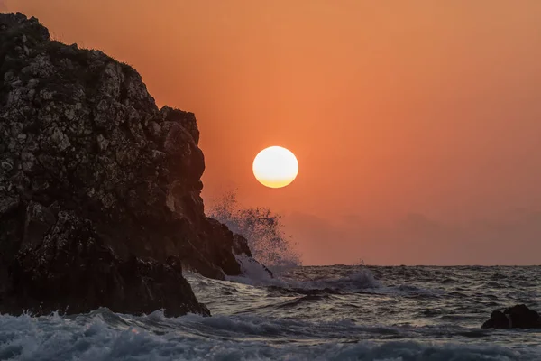 Beautiful Sunset Rocky Coast — Foto de Stock