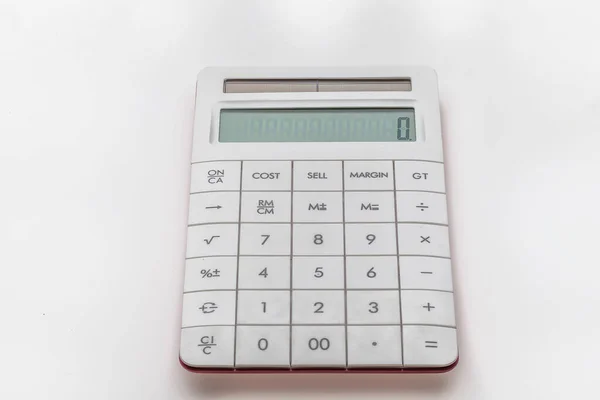Kalkulačka Izolovaná Bílém Pozadí — Stock fotografie
