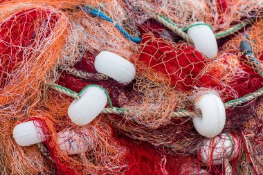 Balık ağlarının yakın görüntüsü