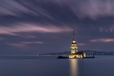 Istanbul, Turkey: Maiden's Tower in the evening