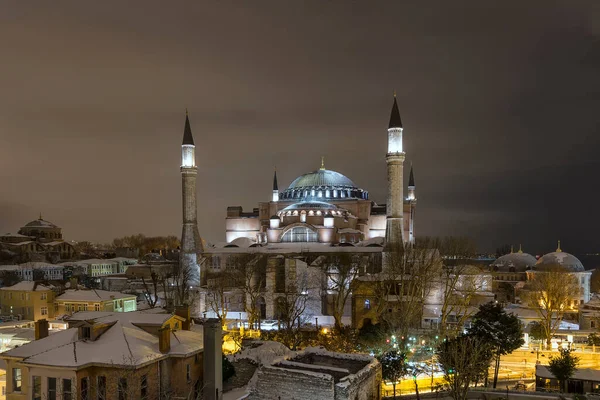 Blue Mosque Istanbul Winter Also Known Its Official Name Sultan — стоковое фото