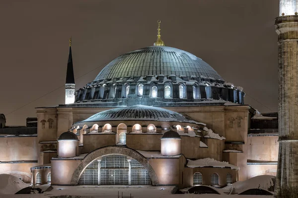 Istanbul Turkey Circa January 2019 Hagia Sophia Mosque Winter — Stock Photo, Image