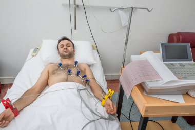 ECG Hasta, sağlık hizmeti konsepti  