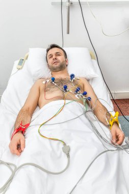 ECG Hasta, sağlık hizmeti konsepti  