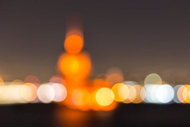Bokeh ışıklarının soyut arkaplanı