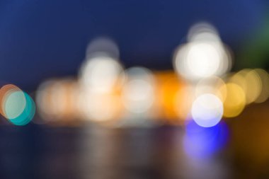 Bulanık bokeh ışıklarının soyut arkaplanı