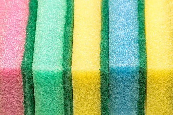 Closeup View Colorful Sponges — Stockfoto