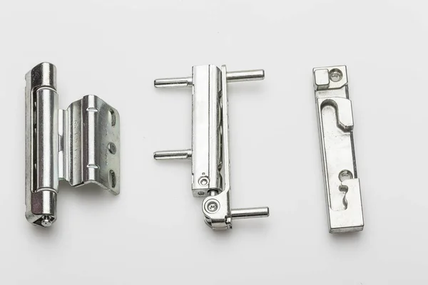 Set Various Different Types Fasteners — стоковое фото