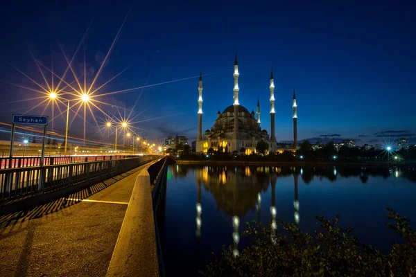 Mosque Suleymaniye River Evening — Fotografia de Stock