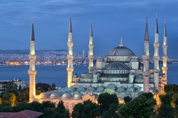 Istanbul Turkey September 2019 View Suleymaniye Mosque Sunset — Foto de Stock