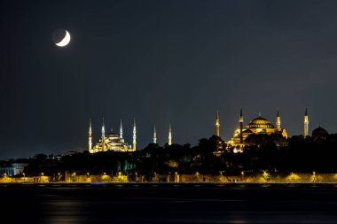 İstanbul 'un günbatımı manzarası, hindi