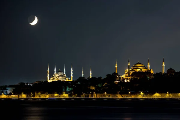 Atardecer Vista Ciudad Estambul Pavo — Foto de Stock