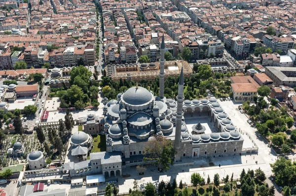 Aerial Drone View Suleymaniye Mosque Istanbul Turkey — Fotografia de Stock