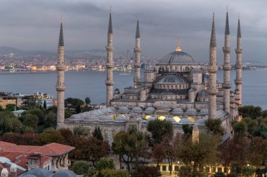 Istanbul, Turkey september, 2019: view of the Blue Mosque
