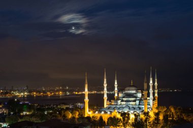 İstanbul, Türkiye Eylül 2019: Süleyman Camii manzarası