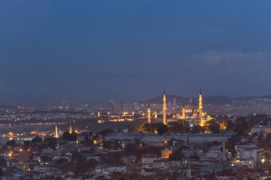 İstanbul 'un günbatımı manzarası, hindi