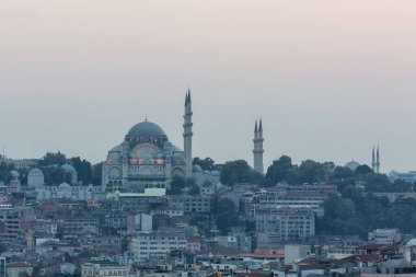 İstanbul 'un günbatımı manzarası, hindi