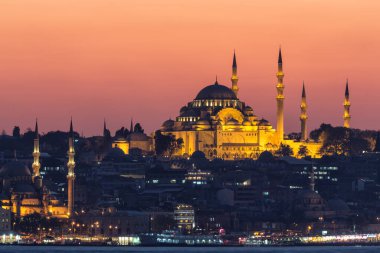 istanbul, turkey-circa september, 2019: view of the Suleymaniye Mosque 