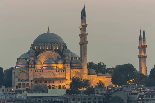 Istanbul Turkey Circa September 2019 View Suleymaniye Mosque — Stok fotoğraf