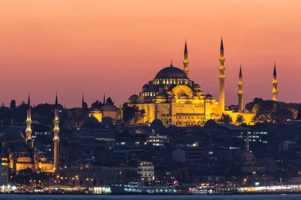 Istanbul Turkey Circa September 2019 View Suleymaniye Mosque — Stok fotoğraf