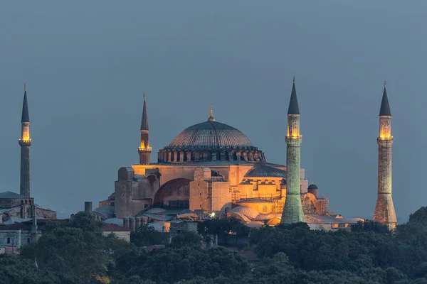 Sunset View Hagia Sophia Officially Hagia Sophia Grand Mosque Istanbul — 图库照片