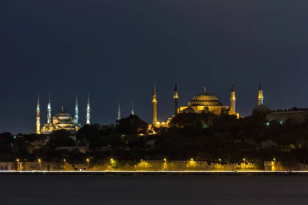 Hagia Sophia Night View Istanbul Turkey — Stok Foto