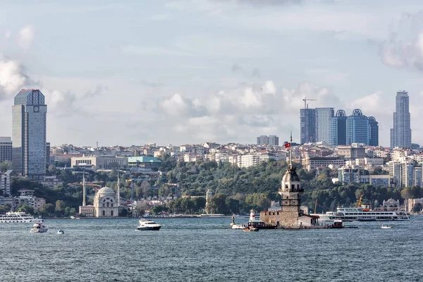 Tour Vierge Tournée Heure Bleue Depuis Période Byzantine Médiévale Est — Photo