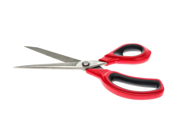 Red Scissors Isolated White Background — Stock Photo, Image