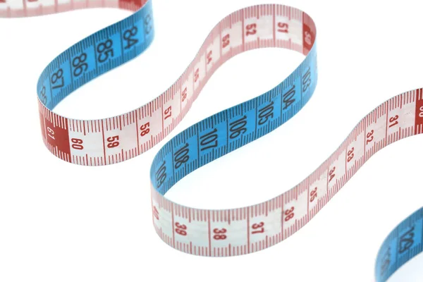 Measuring Tape Siolated White Background — Stockfoto