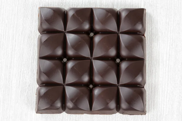 Chocoladerepen Witte Achtergrond Close — Stockfoto