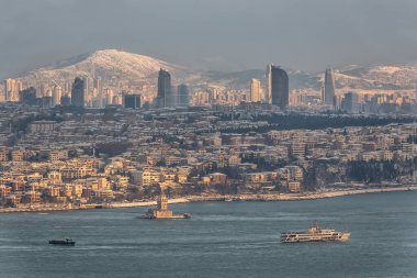 winter view of the city of Istanbul, Turkey