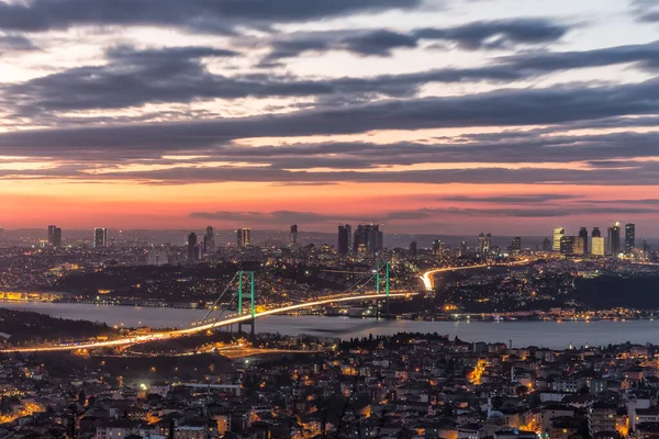 Juillet Pont Des Martyrs Temmuz Sehitler Koprusu Paysage Pont Bosphore — Photo