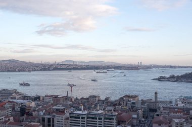 İstanbul 'un günbatımı manzarası, hindi