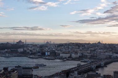 İstanbul 'un günbatımı manzarası, hindi