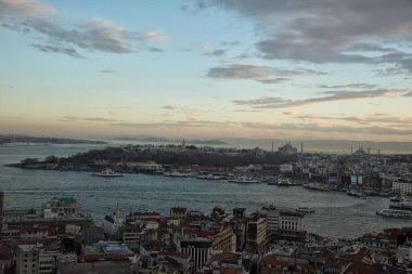 İstanbul 'un günbatımı manzarası, hindi