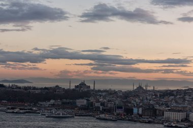 panoramic view of the city of Istanbul from the Galata tower