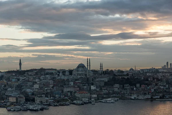 Panoramic View City Istanbul Galata Tower — Photo