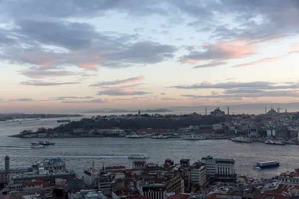 Panoramic View City Istanbul Galata Tower — Photo