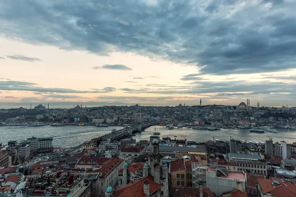 Panoramic View City Istanbul Galata Tower — Photo