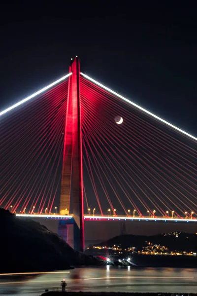 Puente Del Sultán Yavuz Selim Estambul Turquía 3Er Puente Del —  Fotos de Stock