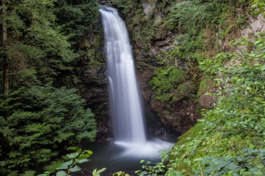 Küçük bir şelalenin güzel manzarası