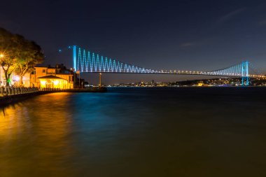 New York şehrinin gece manzarası