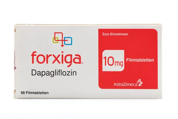 Istanbul Turkey Října 2016 Forxiga Dapagliflozin Antidiabetika Skupiny Gliflozin Inhibitor — Stock fotografie