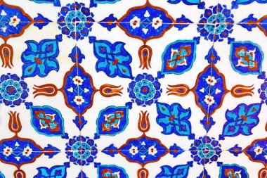 mosaic of the facade of the portuguese tiles in the city of barcelona