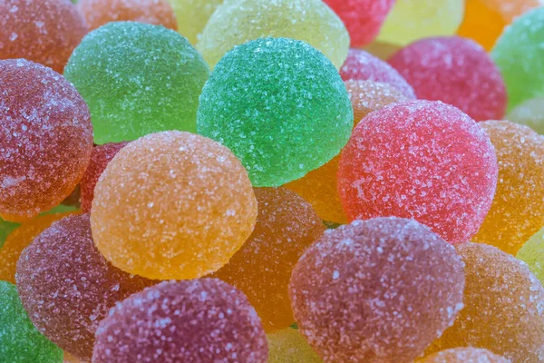 Fruit Flavored Jelly Candies White Background — Foto de Stock