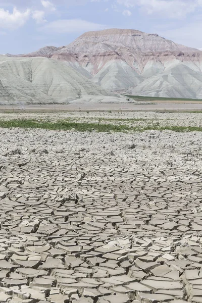 Turkey Cappadocia Cracked Soil Valley — Stock fotografie