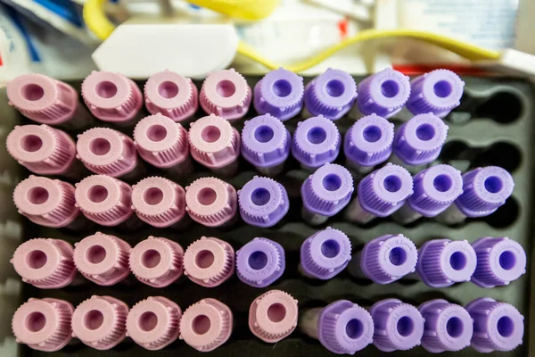 Tubos Preparados Laboratorio Centrifugadora Banco Sangre — Foto de Stock